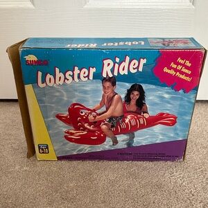 SUNCOO Lobster Rider Pool Float - Vibrant Red